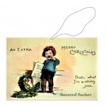 CH07  CHRISTMAS BOY - HANGING SACHET